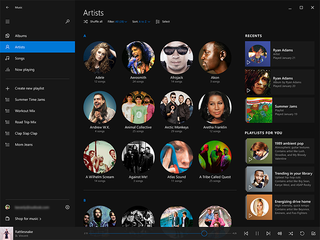 Illustration for article titled Microsoft rediseña por completo su aplicación de música para Windows 10